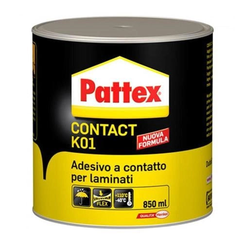 Pattex Contaxt K01 - L'adesivo colla universale da 850ml per plastica, legno, gomma e sughero.
