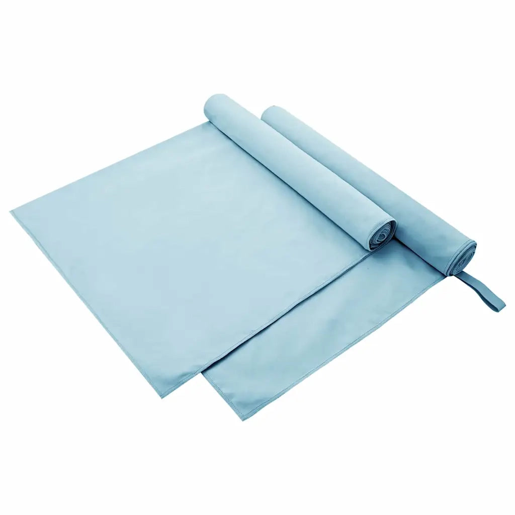Asciugamani Sportivi 2 pz | Teli per bagno Blu 180 x 90 cm