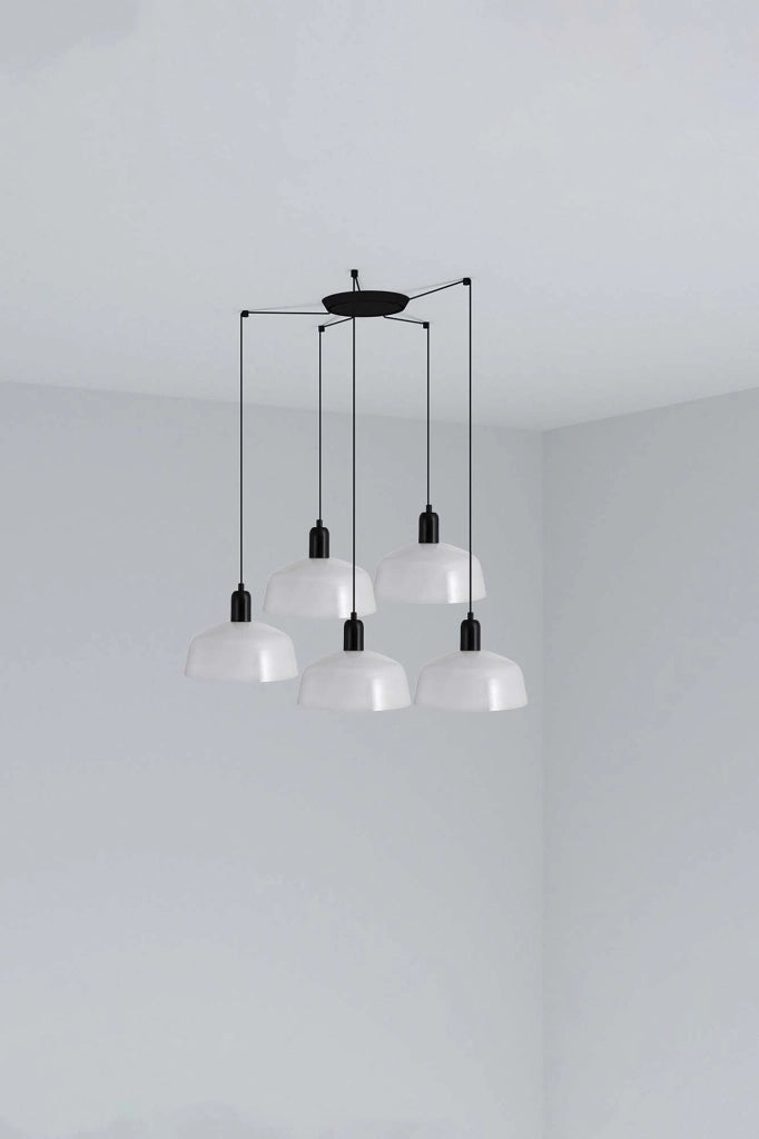 TATAWIN M metallo 5L Lampada a sospensione bianca
