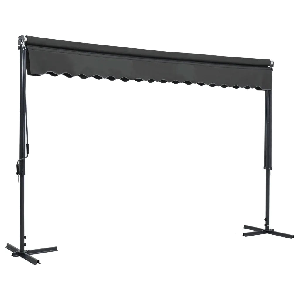 Tenda Parasole con Piedistallo 400x300 cm Antracite 145886