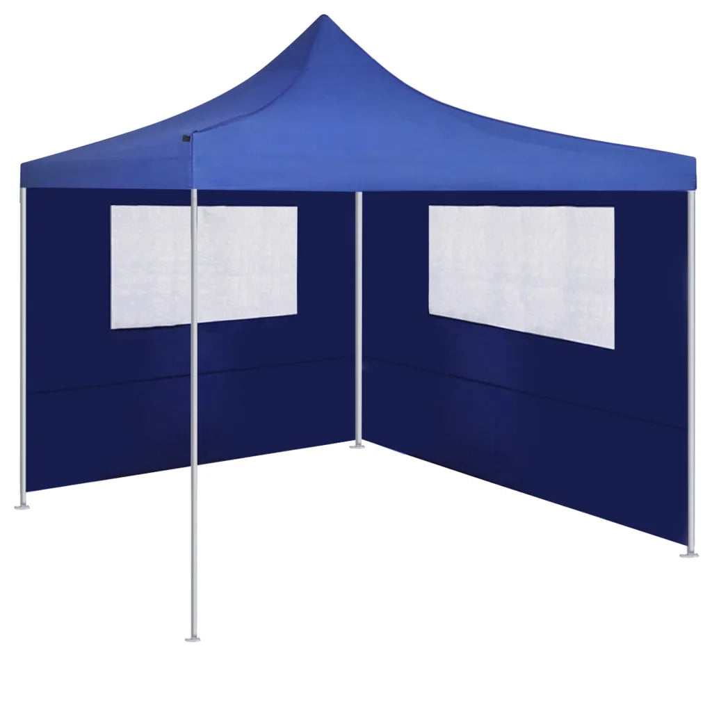 Parete con Finestre per Gazebo 4x2 m Blu CFW3572747