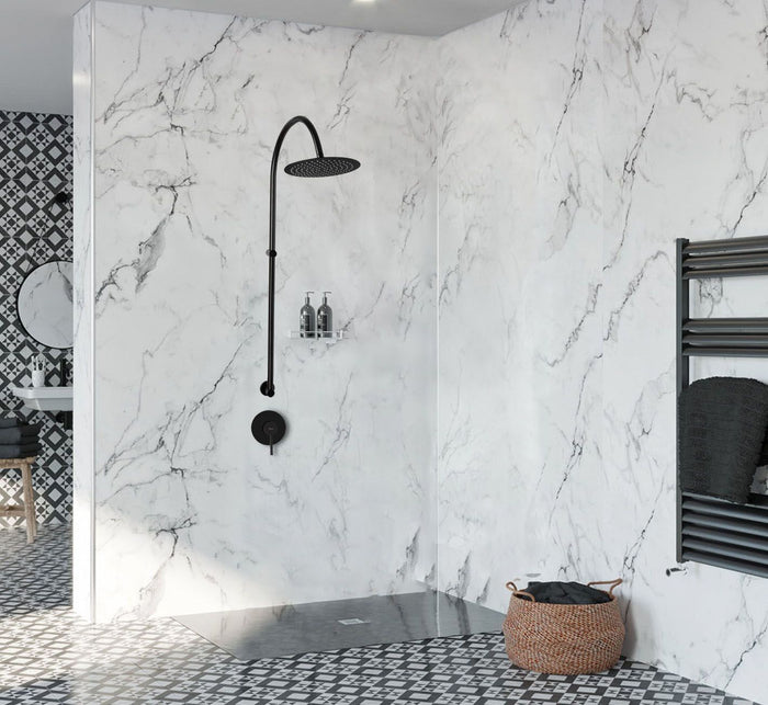 Set Doccia Rea Lugano Black + Box