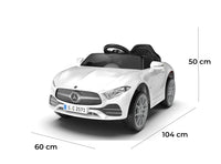 Macchina Elettrica per Bambini 12V con Licenza Mercedes CLS Small Bianco