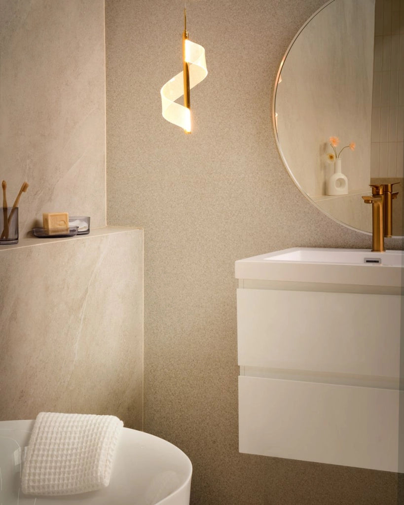 Lampadario metallo dorato per soggiorno in stile moderno a spirale dorata glamour soggiorno