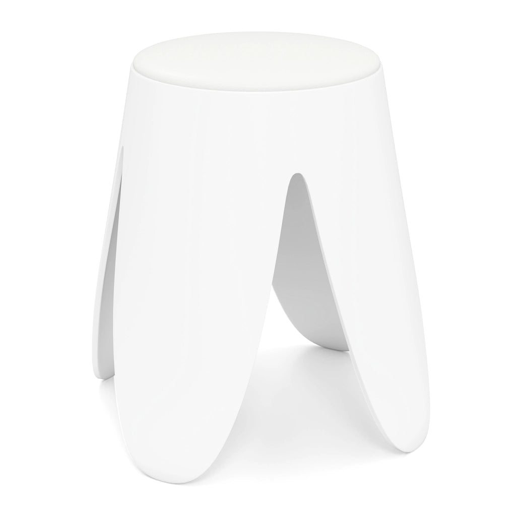 Sgabello impilabile 8 pz plastica senza schienale portatile bianco-Sgabello senza montaggio scuola aula studenti adulti soggiorno casa