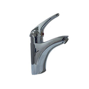 Rubinetto Miscelatore Monocomando Lavabo in Ottone Quadra Cromato
