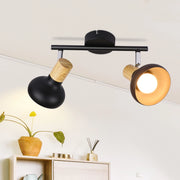 ZMH Faretto da soffitto Schwaz Vintage E14 a 2 fiamme Plafoniera per soggiorno di hotel