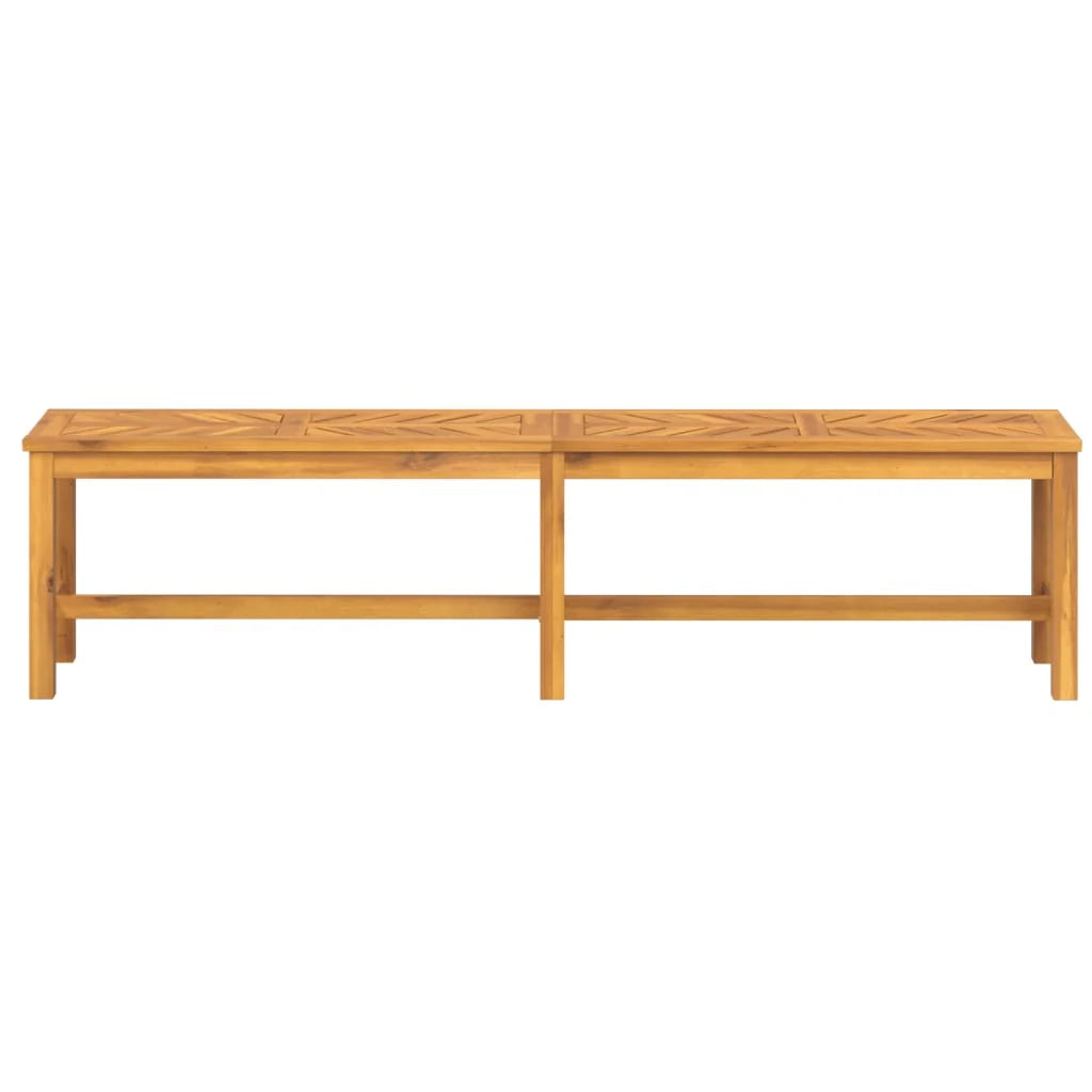 Panca da giardino mobili da esterno terrazza 180 x 35 x 45 cm legno massello di acacia 02_0011274