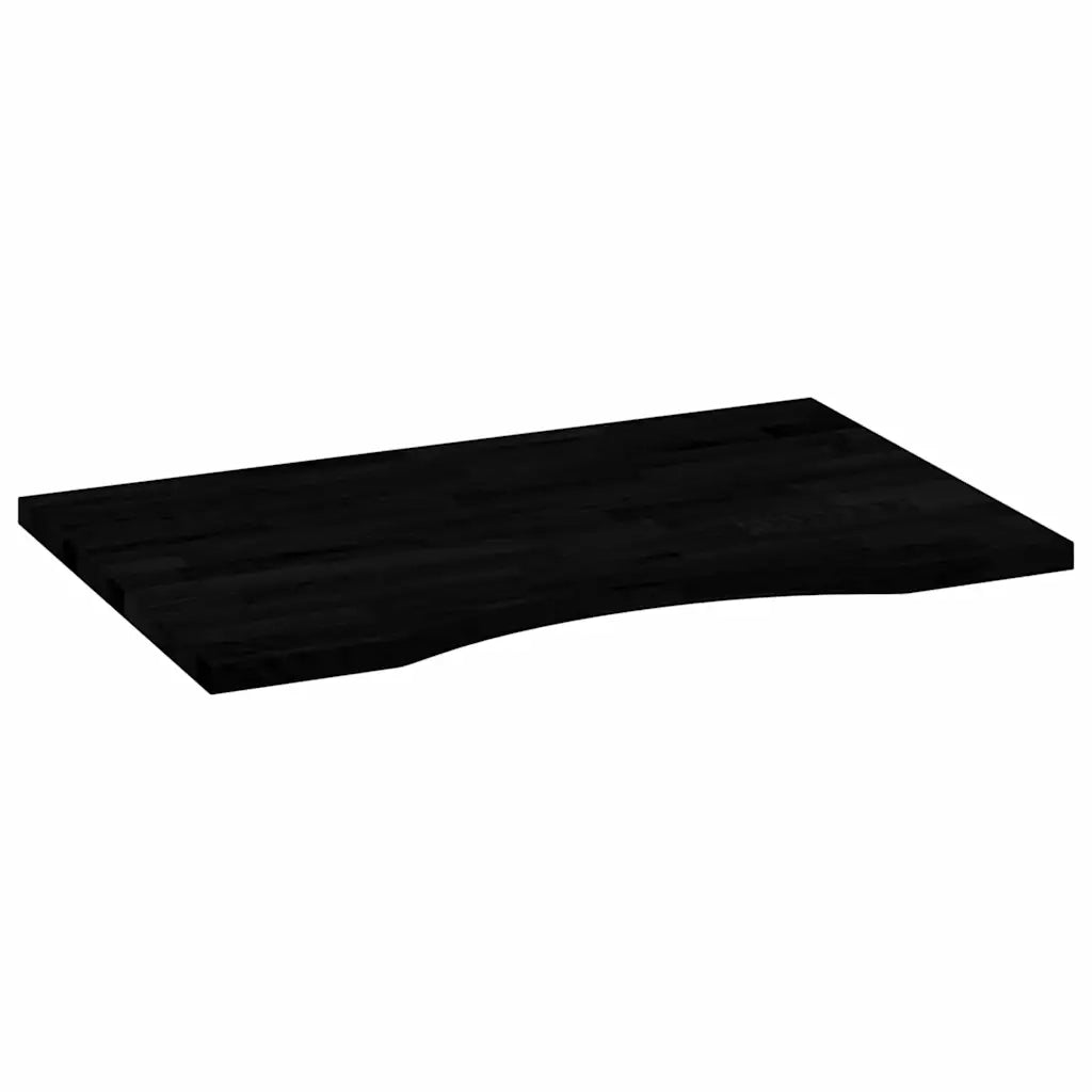 Piano Scrivania Marrone Scuro 80x50x2,5 cm in Rovere Massello 4009027