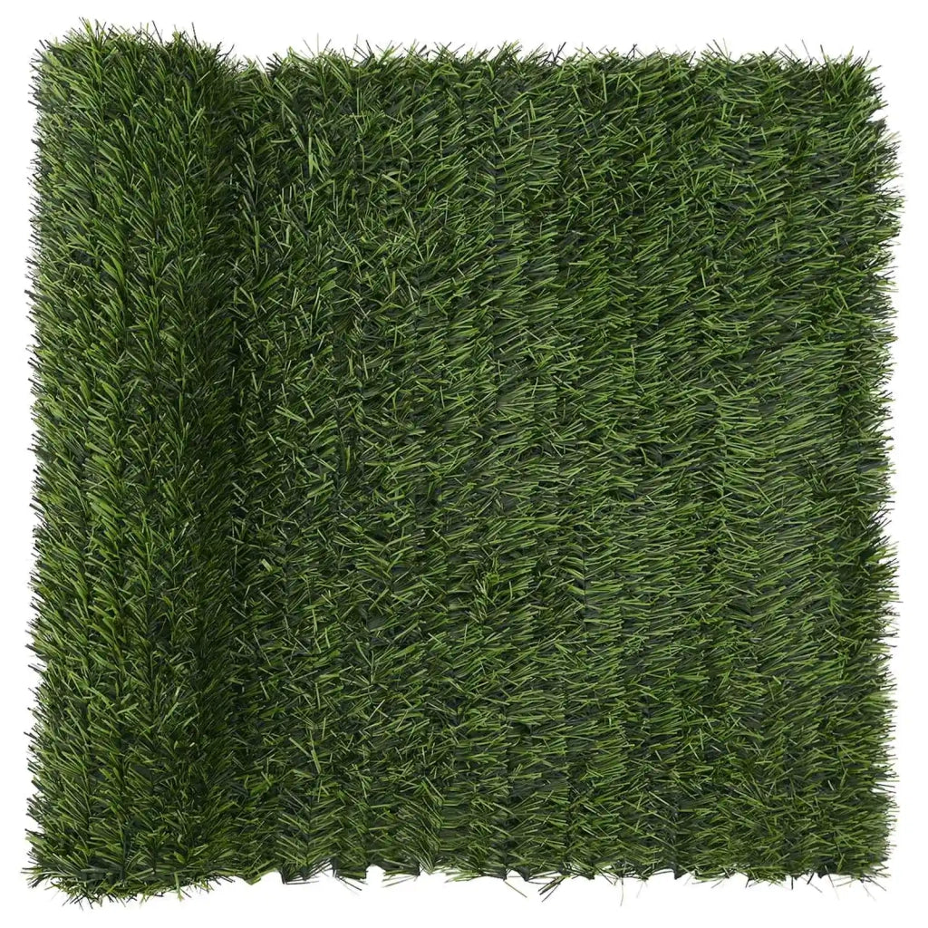 Recinzione Artificiale Verde chiaro 1 x 6 m PVC e Acciaio CFW4346436