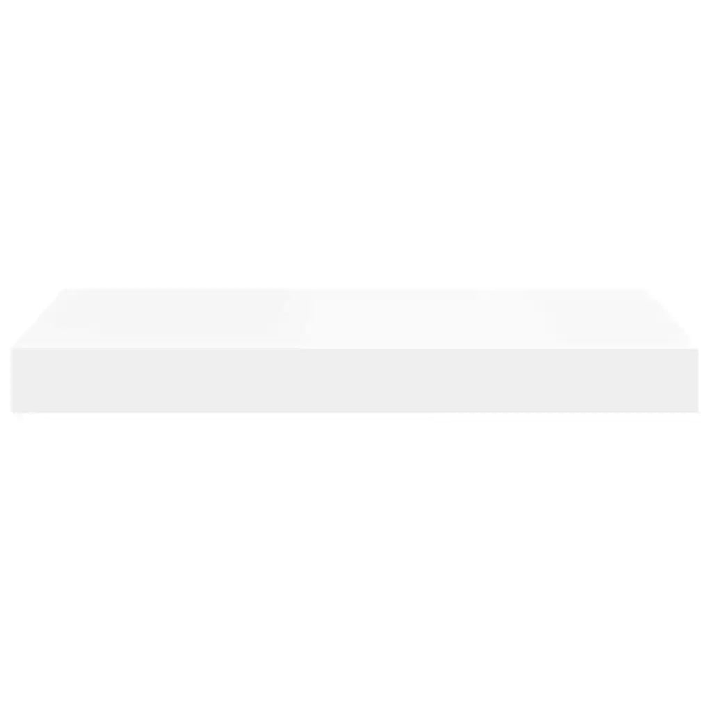 2 pz Scaffali a Parete | Ripiano a parete | Mensole a Parete Bianchi 40x23x3,8 cm in MDF