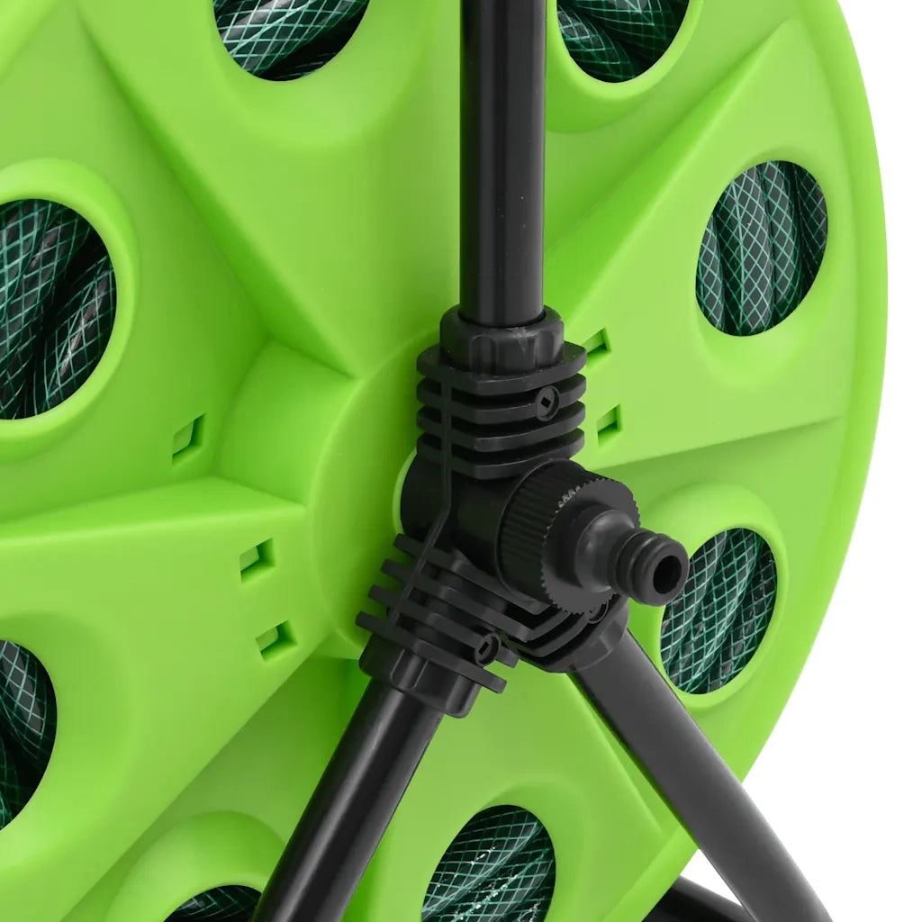 Avvolgitubo Autonomo Verde con Set Raccordi Tubo 0,5" 30 m PVC CFW4723355