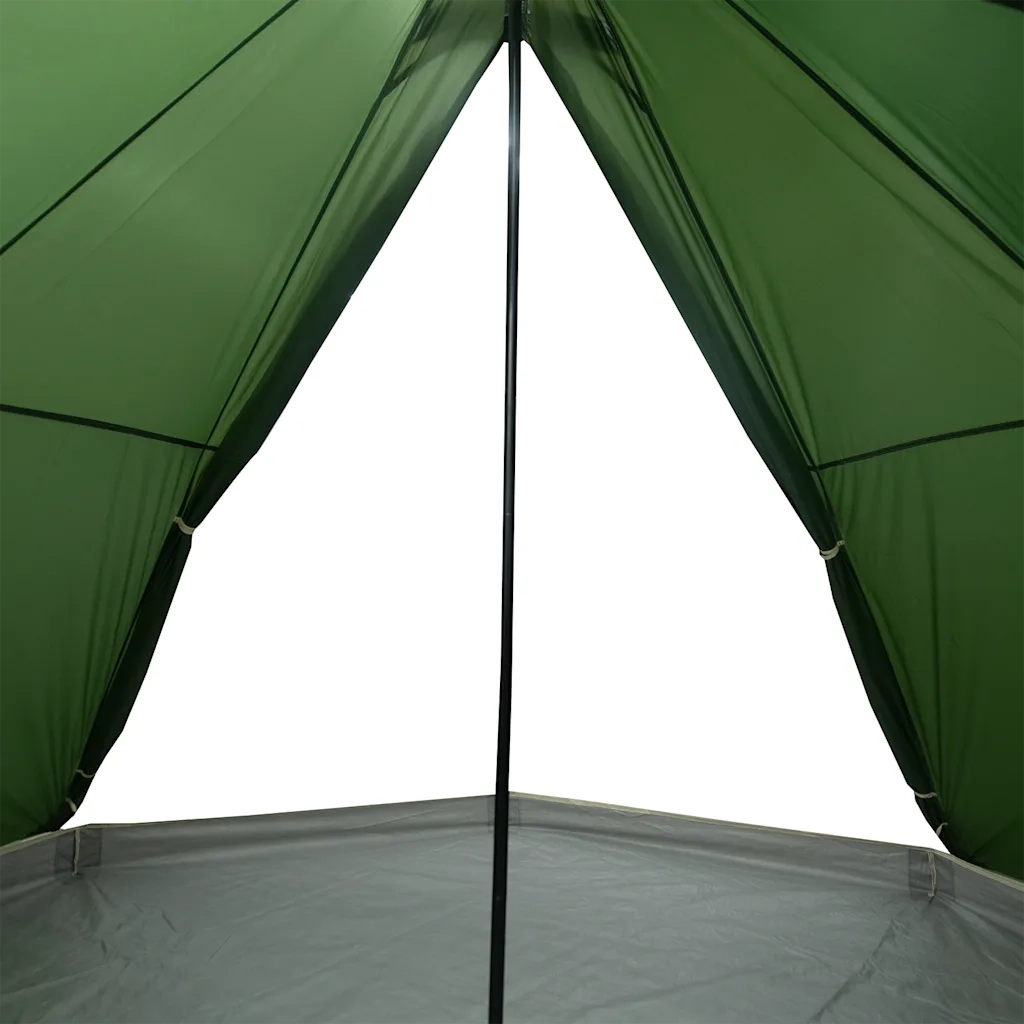 Tenda Familiare Tipi per 8 Persone-Tenda da campeggio Verde Impermeabile 829087