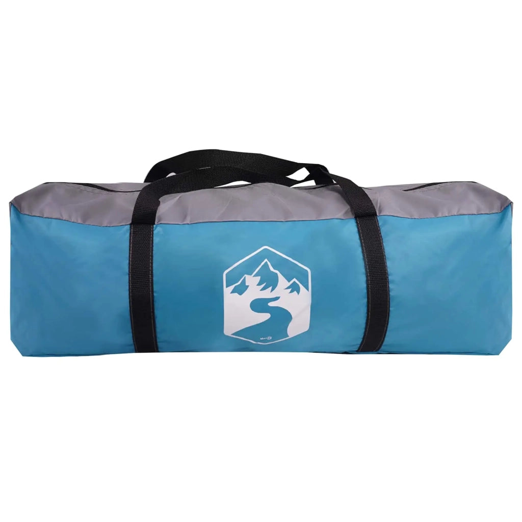 Tenda familiare con telo da pioggia resistente all'acqua Blu
