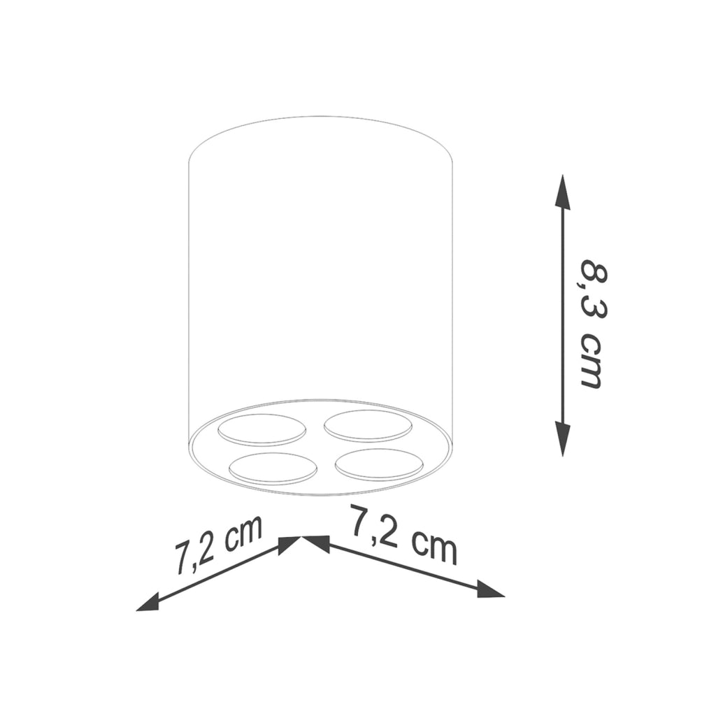 Spot soffitto tubo nero LED 9W PureLume Vivien PU1210