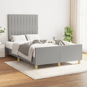 Giroletto senza Materasso-Struttura Letto Grigio Chiaro 120x200 cm Tessuto 152875