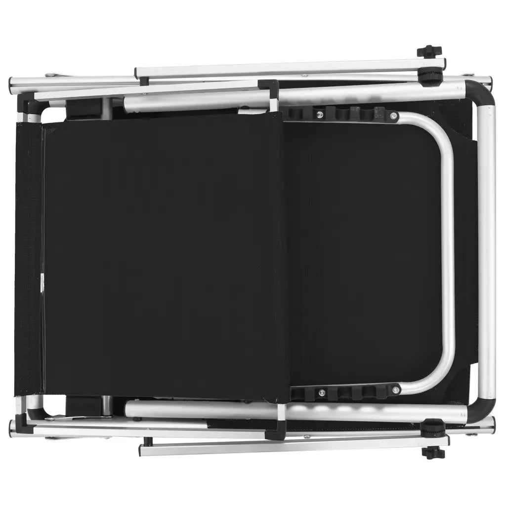 Lettini da Sole Pieghevoli Tettuccio 2pz Alluminio Textilene cod mxl 5743