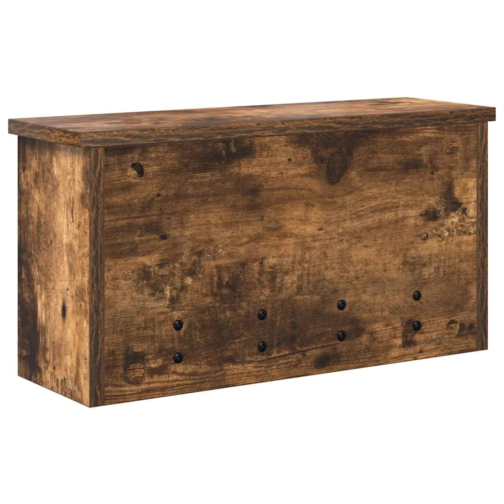Appendiabiti a muro con lo scaffale Rovere fumé 50 x 16 x 26 cm 874311
