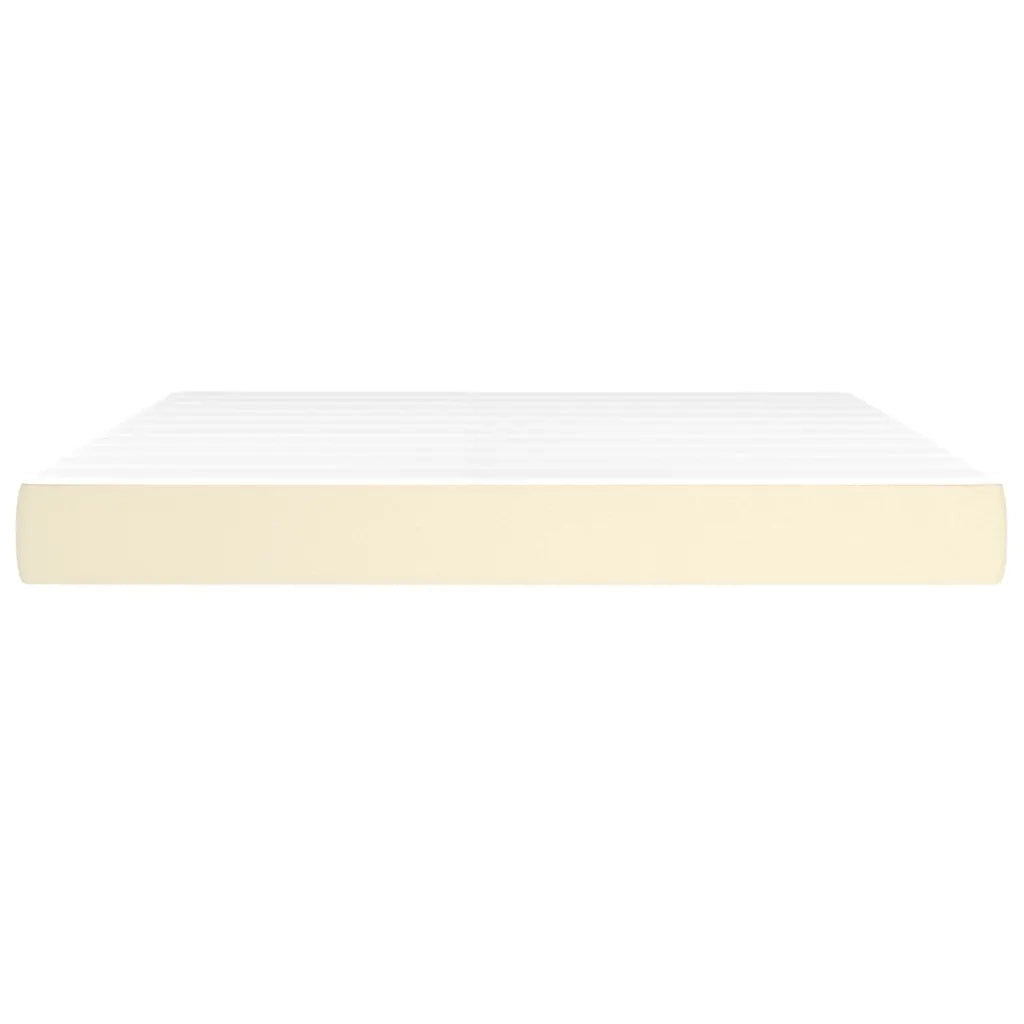 Materasso a Molle Crema 180x200x20 cm in Similpelle