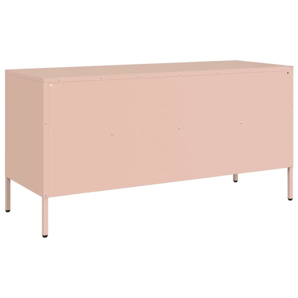 Mobile TV Rosa 100,5x39x50,5 cm in Acciaio 843037