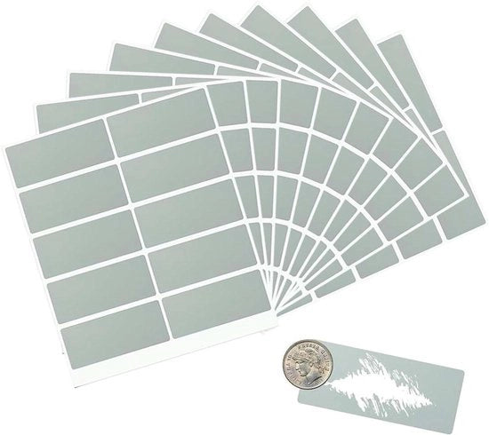 Etichette autoadesive quadrati 100 pezzi (60 mm x 20 mm) per giochi feste regali cartoline e promozioni
