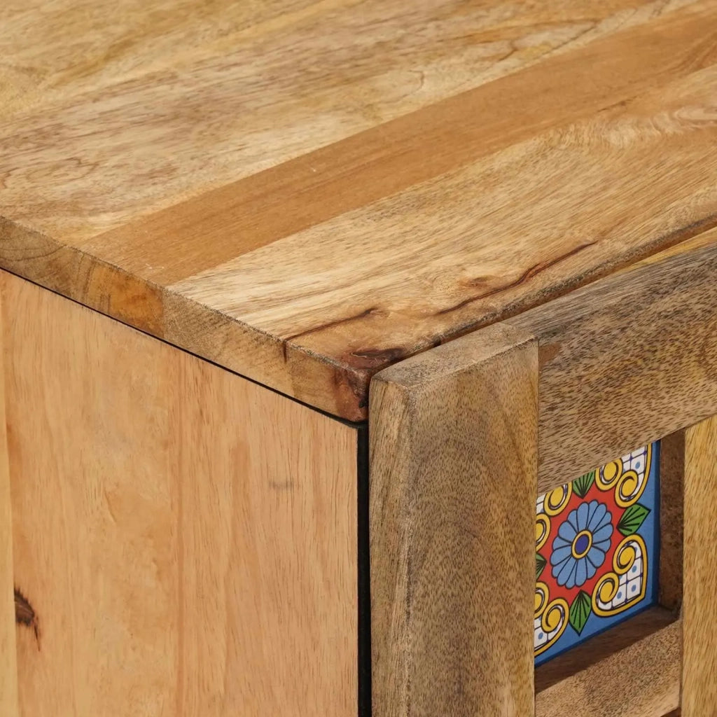 Mobile Appeso da Bagno con porta Naturale 38 x 33 x 48 cm
