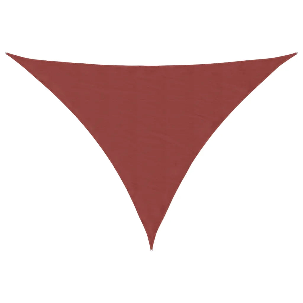 Parasole a Vela Tessuto Oxford Triangolare 3x4x5 m Terracotta 135393