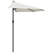 Ombrellone da balcone con palo in alluminio 300 x 150 cm mezzo sabbia 02_0008305