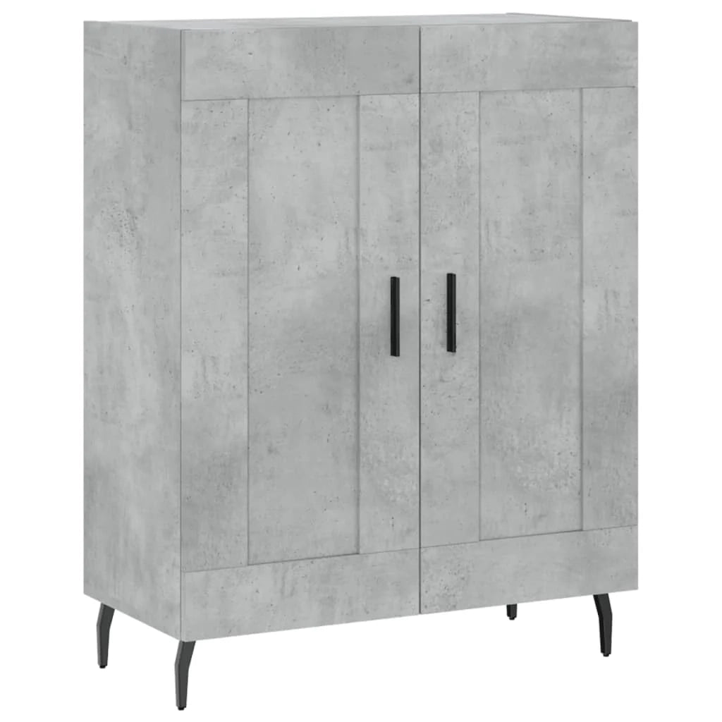 Buffet credenza cassettiera armadio mobile contenitore organizer cucina soggiorno salotto alto 69,5 x 34 x 180 cm legno ingegnerizzato grigio 02_0034640