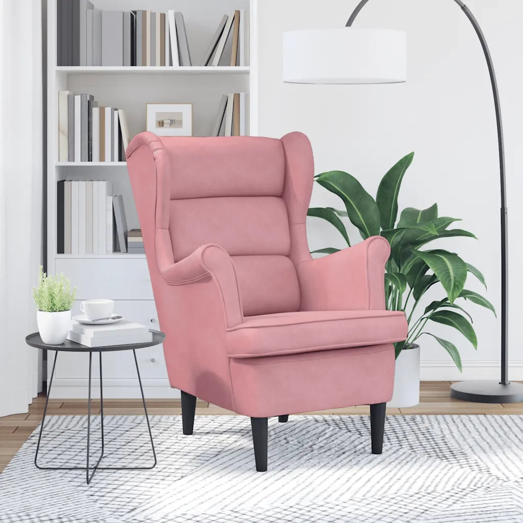 Poltrona Rosa in Velluto cod mxl 53340