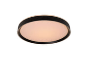 Plafoniera LED Lucide Nuria 30cm 18W nera dimmer 2700K