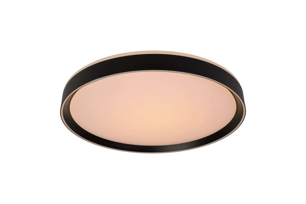 Plafoniera LED Lucide Nuria 30cm 18W nera dimmer 2700K