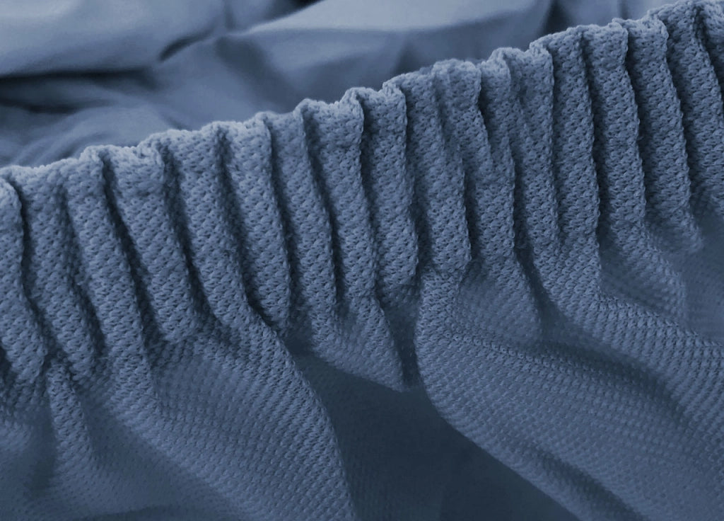 Copriseduta Per Divano Elasticizzato Antimacchia Genius In Tinta Unita - Coppia 1 Posto - Blu Sugar 2017