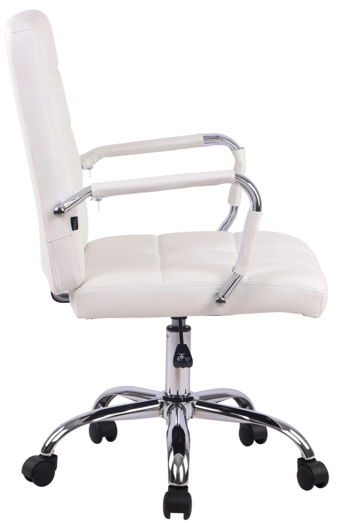 Sedia da ufficio Deli PRO in similpelle bianco
