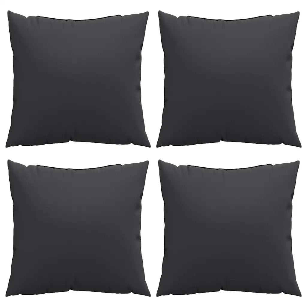 Cuscini per Divano 4 pz | Cuscini per sedie Neri 60x60 cm in Tessuto