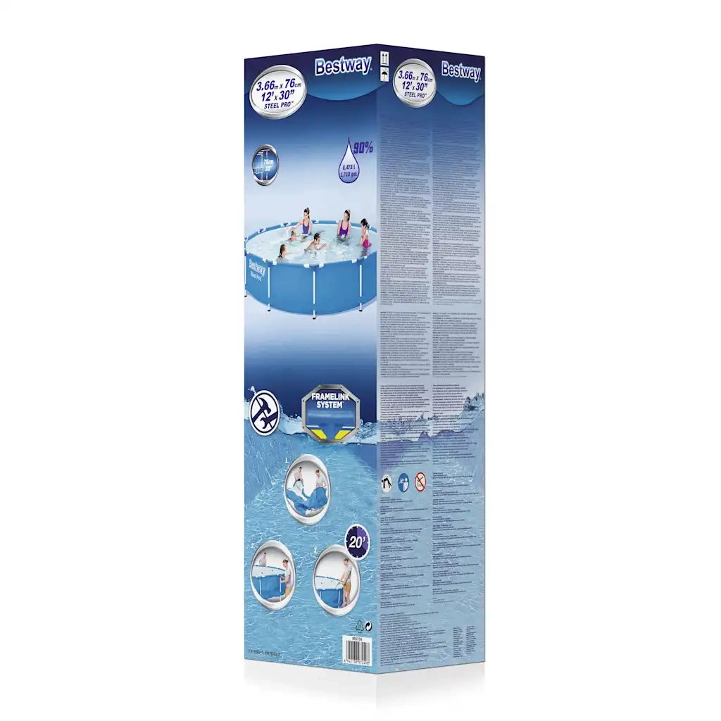 Bestway Telaio Piscina Steel Pro 366x76 cm 3202494