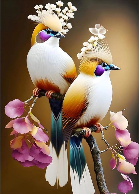 Pittura a Diamanti 5D, Kit di Pittura a Diamanti Completo per Adulti e Bambini, Fiori Bozzetto Ronde a Diamanti, Dipinto a Diamanti Animale, Arte Strass per Hobby a Casa
