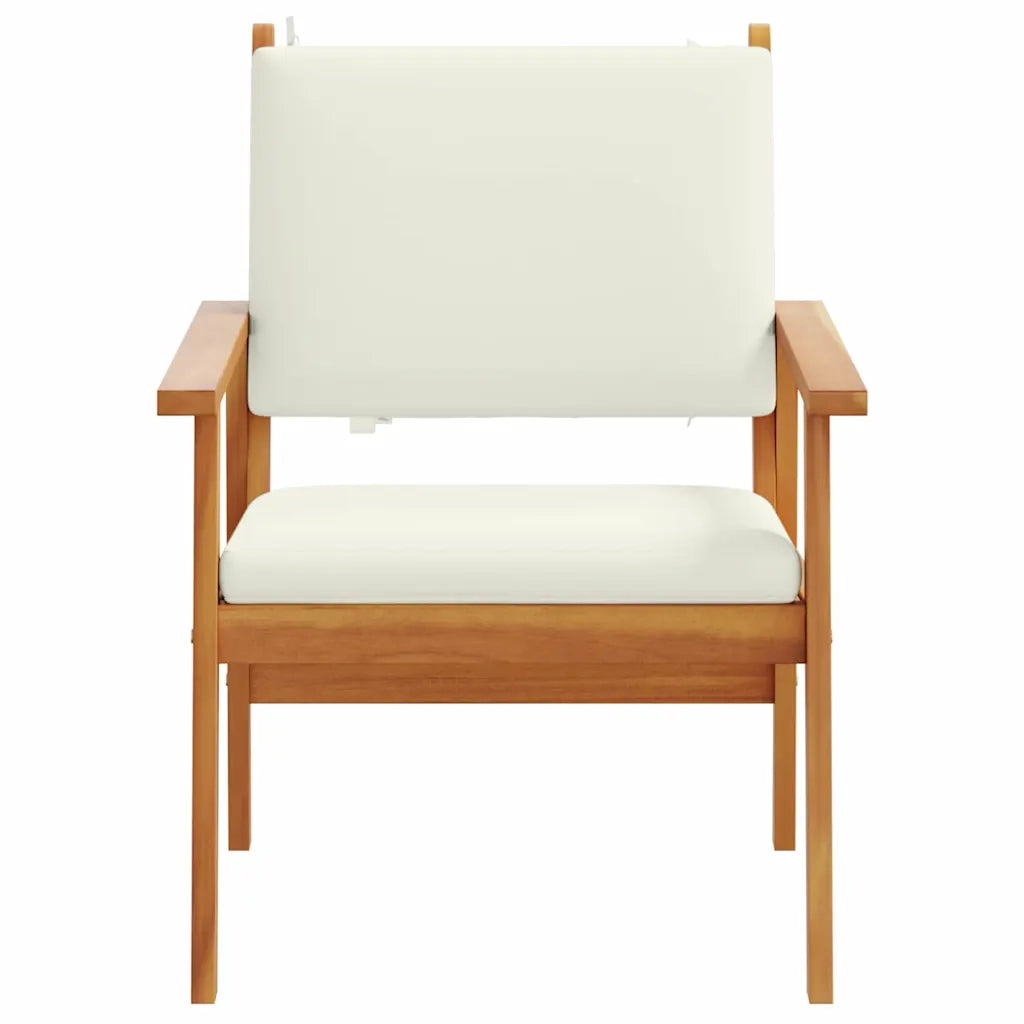 vidaXL Sedia da Giardino 2 pcs Marrone Legno massello di acacia