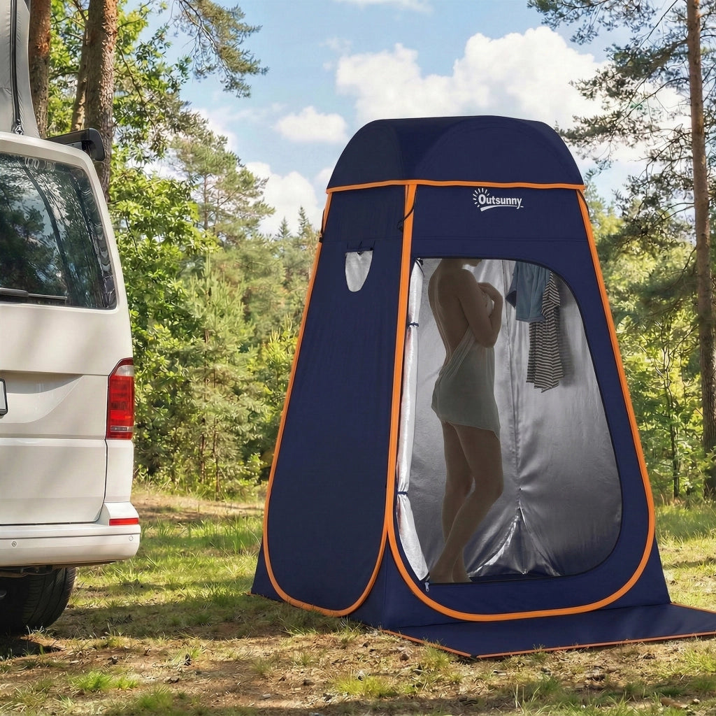 Tenda da campeggio pieghevole pop-up impermeabile con sacchetto ¨C zephmum ¨C blu scuro