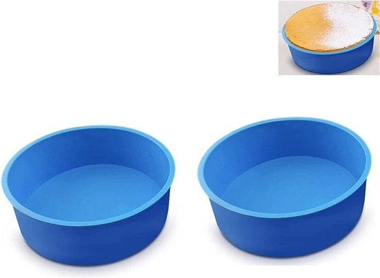 Set di Forme per Biscotti in Silicone Sferiche da 2 - Forme Flessibili da 15 cm per Torta e Pane
