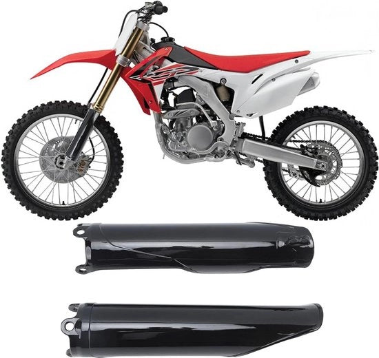 Protezioni per forcella motocicletta - Copertura tubo forcella - Protezione inferiore forcella - CRF250R CRF250X - CRF450R CR125 - CR250 CRF 450 RX - Set da 2 pezzi.