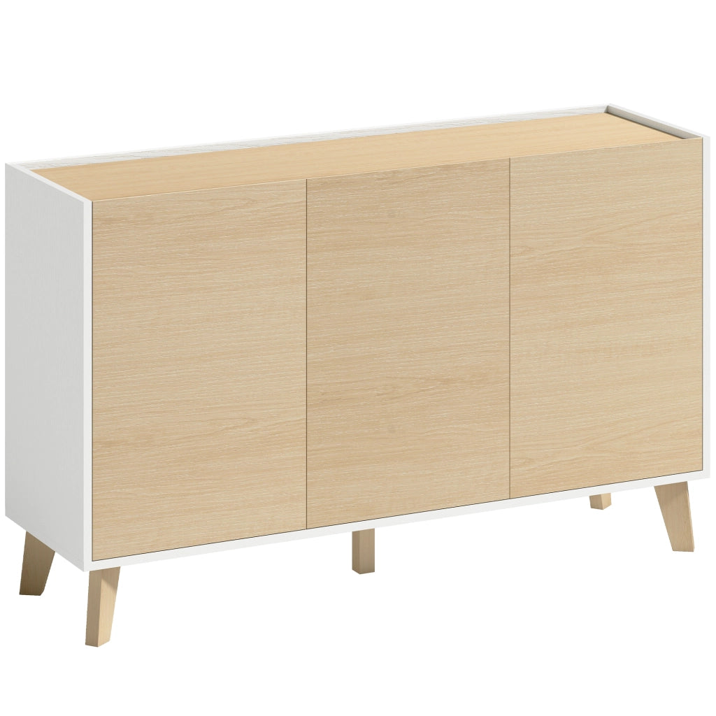 MADIA Nordica 120 cm Naturale/Bianco in MDF