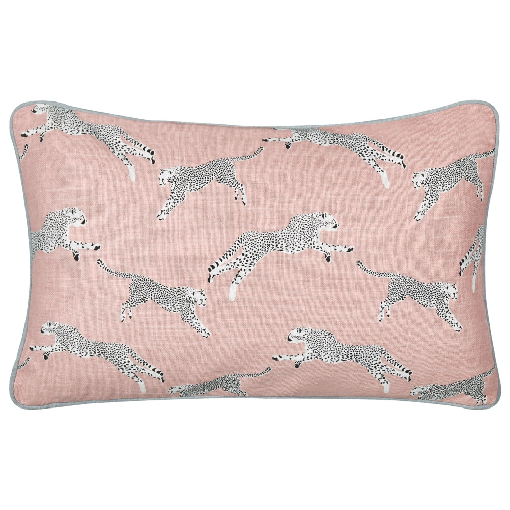 Set di 2 cuscini sparsi in cotone rosa 30 x 50 cm Motivo ghepardo stampato
