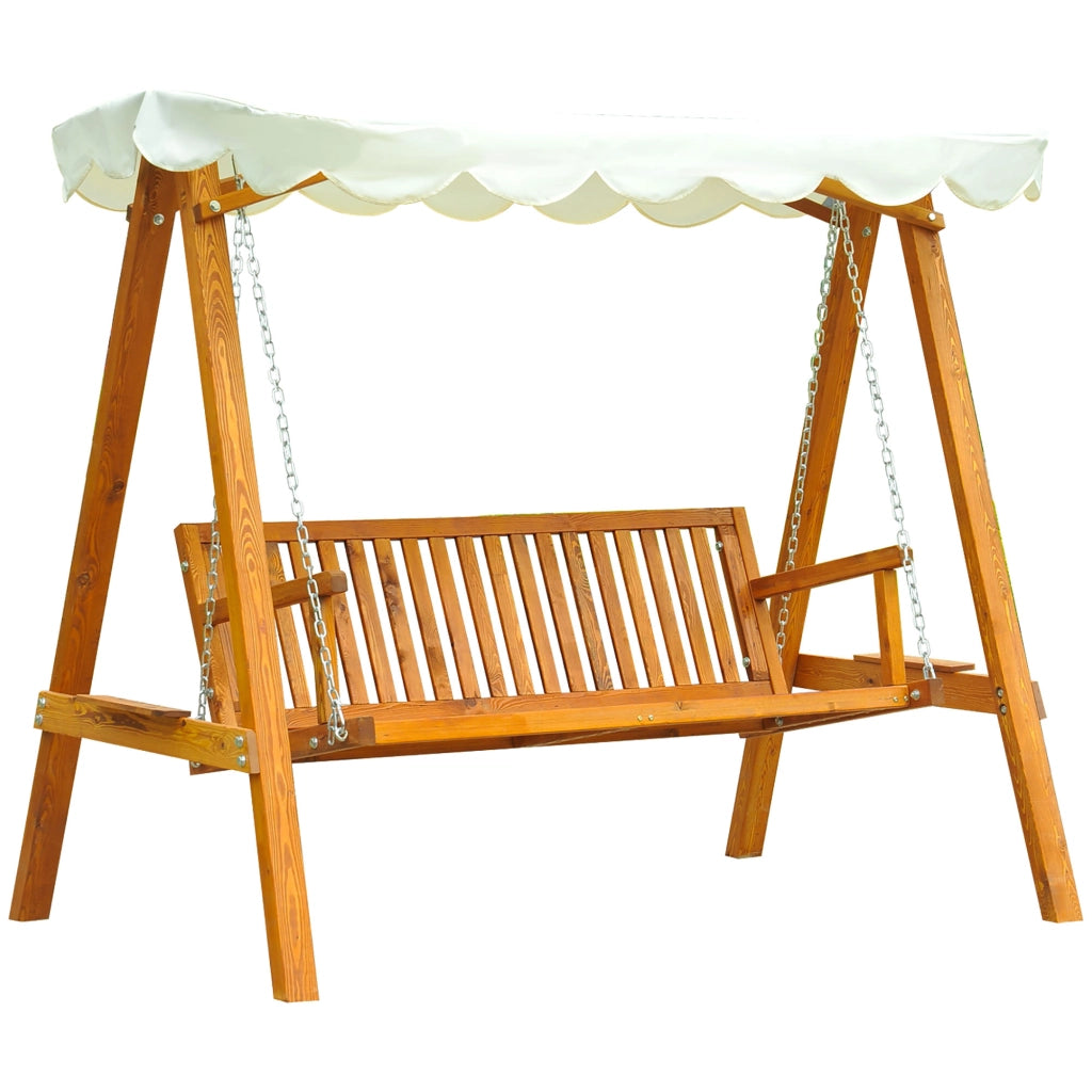 Altalena da Giardino Hollywood Schaukelbank ¨C Zephmum ¨C 3 Posti in Legno di Larice