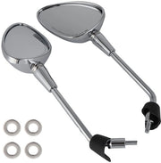 Specchi retrovisori per motori - 2 pezzi - compatibili con Primavera 50 4T 4V NOABS E2 2013-2017 - Robusti e duraturi - Alta affidabilità - Materiale ABS - Specchio per motorino