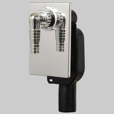 SIFONE INCASSO LAVATRICE COBRA X LUSSO  40/50 piastra inox     GHIDINI