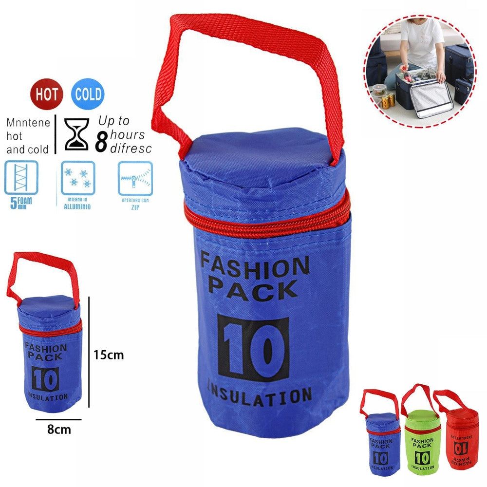 Trade Shop - Mini Borsa Termica Portabottiglia Per Bambini Scuola 8 Ore Di Freschezza 50 Cl -