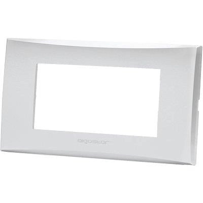 PLACCA COPRIFRUTTI AVP - ARGENTO POSTI 4 MM 140X85- 8 pezzi