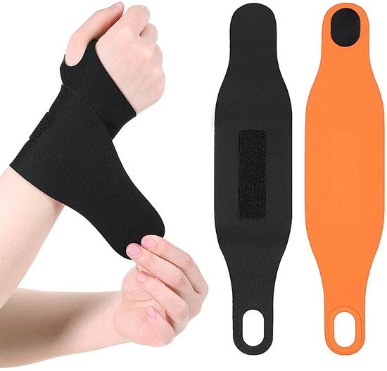 Benda per polso rigida - Sostegno per polso flessibile - Protezione per polso - Alleviamento del dolore - Sport/Fitness - Materiale respirabile