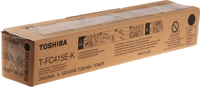 ORIGINAL Toshiba toner nero T-FC415EK 6AJ00000175 ~38400 Seiten